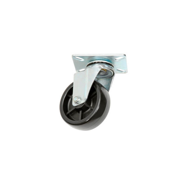 Global Industrial Replacement 4"" Plastic Caster & Hardware for 1 Cubic Yard Std